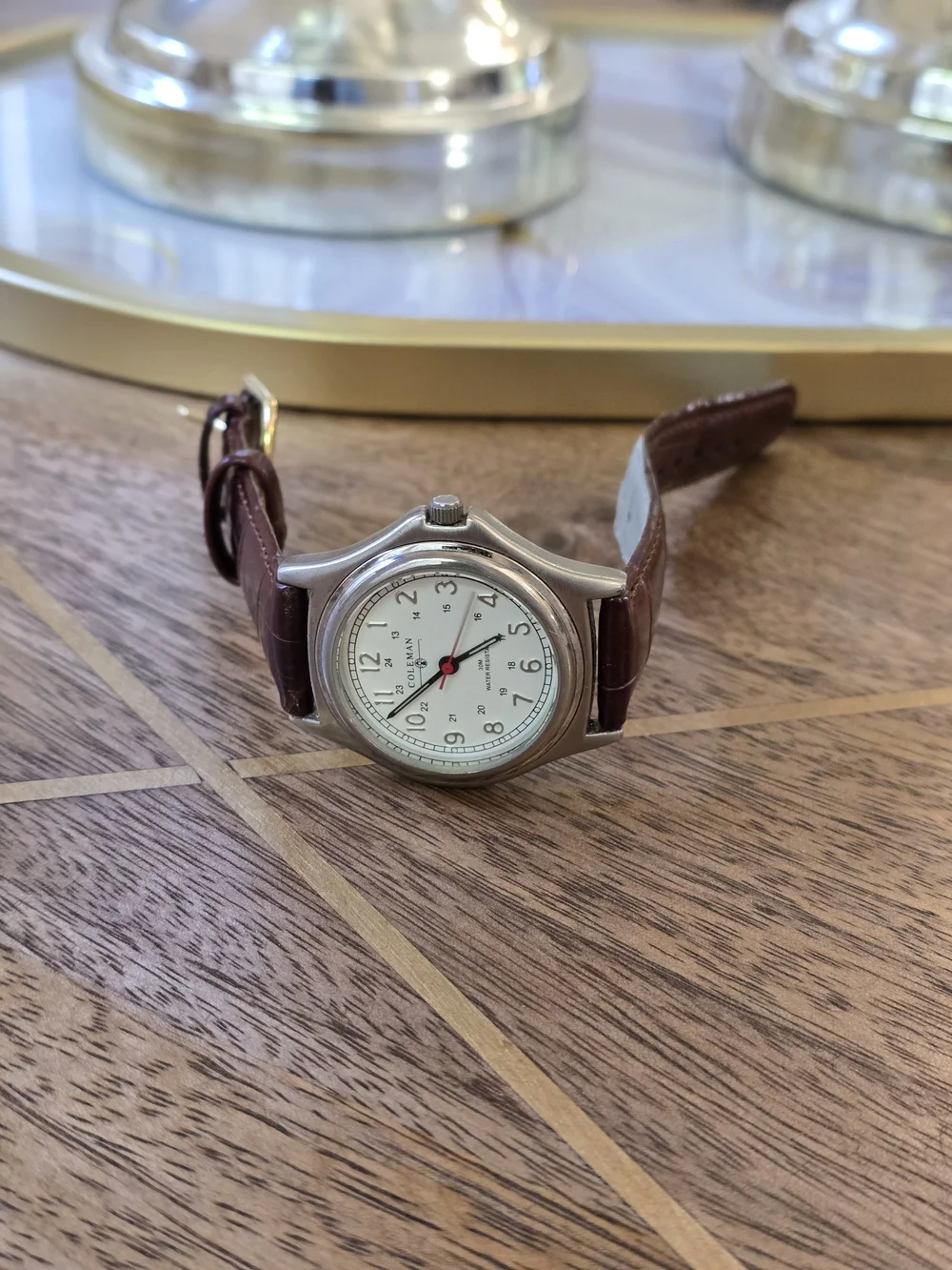 Coleman Brown Leather Strap Men's Watch - Brown